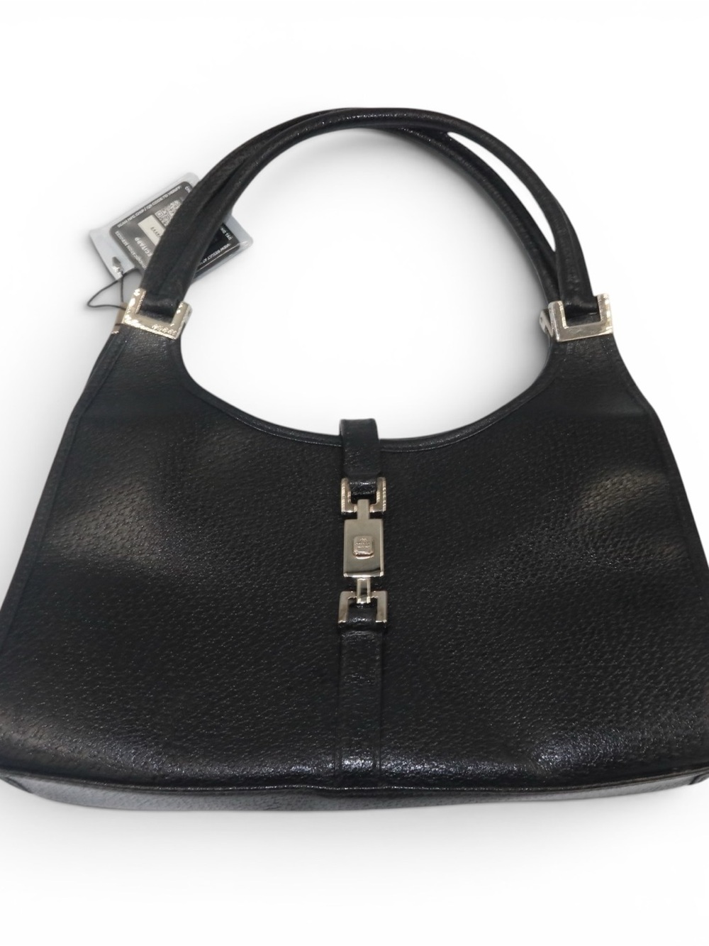 Vintage Gucci Jackie Hobo Bag Black Calfskin Leather | Authentic